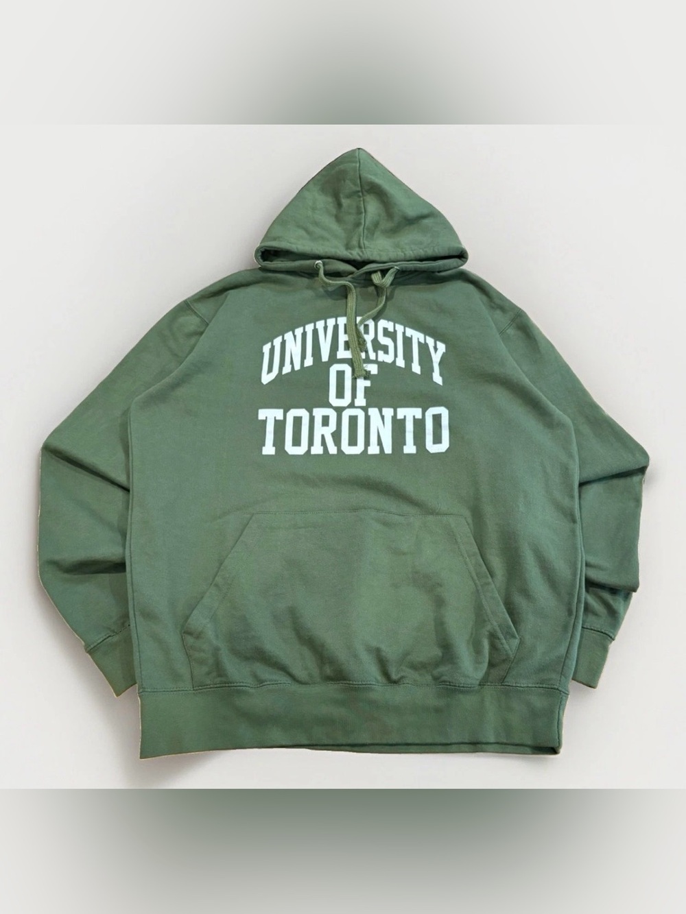 University of Toronto Hoodie Green Size XL UofT Collegiate Merch Baggy